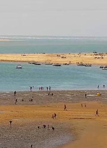 Vue depuis le Novotel sur la plage de Gatseau