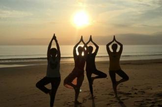 Yoga à la plage