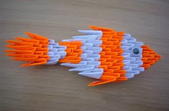 Atelier origami : "Poisson 3D" avec Pascale_Saint-Denis-d'Oléron