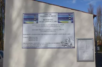 Laverie aire de camping-car