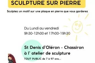 ATELIER D'INITIATION SCULPTURE SUR PIERRE