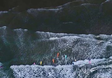 Ecole de surf Moana vue d encore plus haut