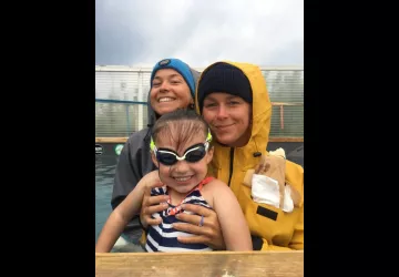 La bonne humeur à la piscine