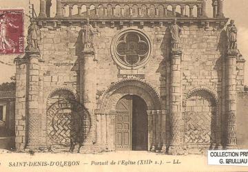 Carte postale Façade église St Denis