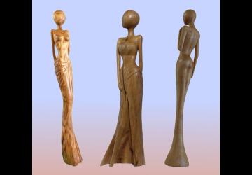 Exposition de sculpture sur Bois "La Femme debout en Poésie"