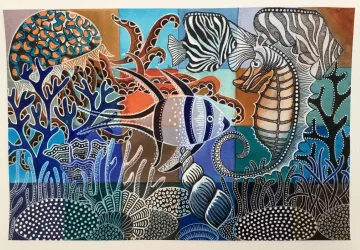 Exposition de peinture Hélène de St-Do et sculpture Robert Berjaud_Saint-Trojan-les-Bains