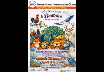 Concert vocal des chorales Chant'Oléron et O Sol'EMIO de l'école de musique intercommunale de l'île d'Oléron